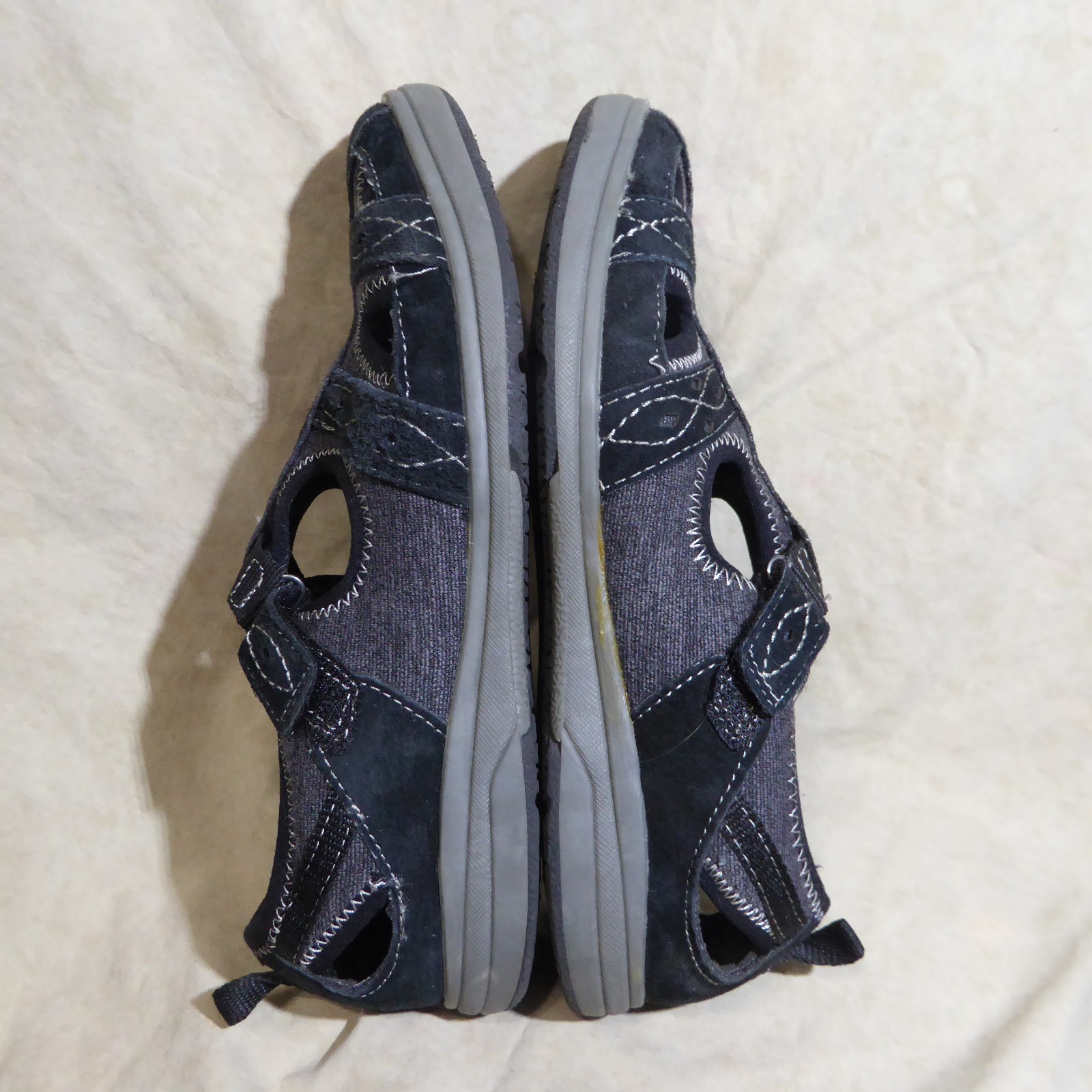 🩰 Earth Origins Strappy Mary Janes 8.5 M Black Leather; Stitched Details