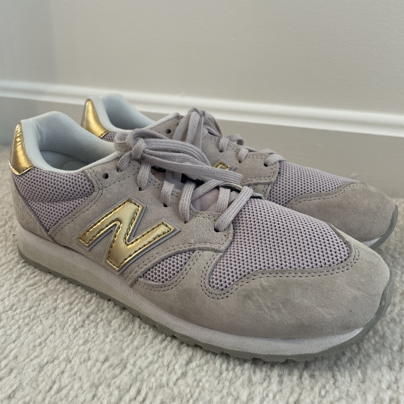 New Balance 520 Shoes Women’s Size US 7.5 Low Sneakers Light Cashmere Gold Suede