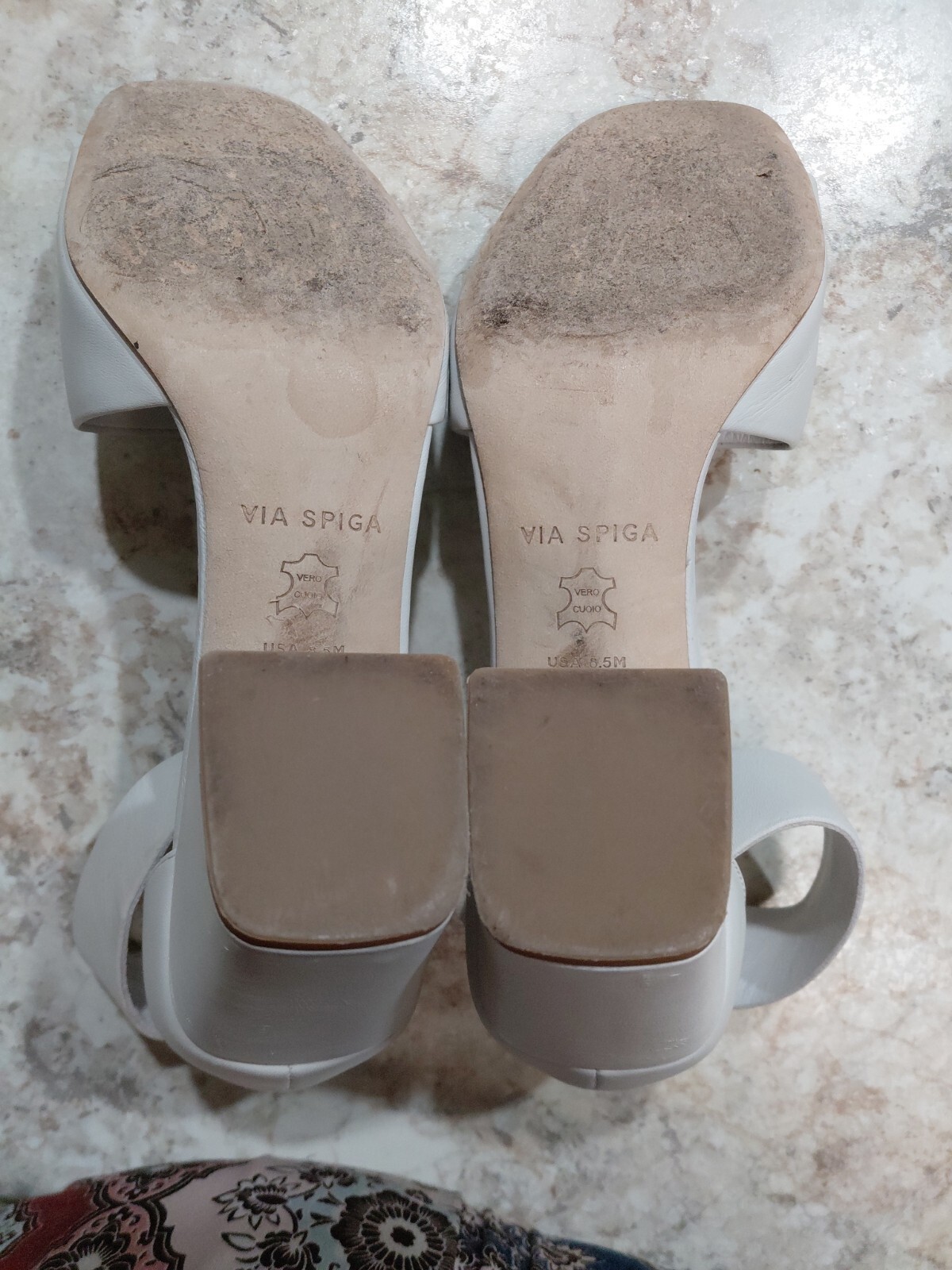 Via Spiga Sandals White Size 8.5 Perfect For Summer Excellent Condition #190