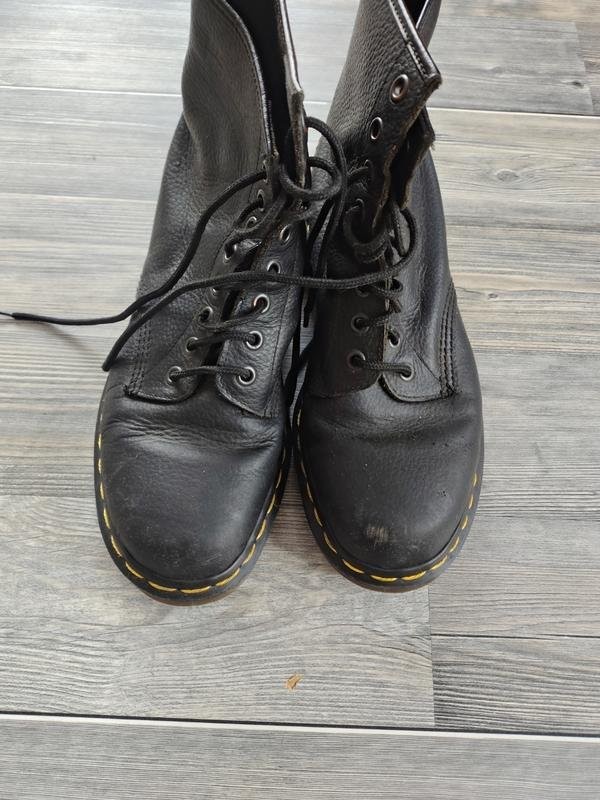 Women Dr Martens boots black leather 38 #7LHK