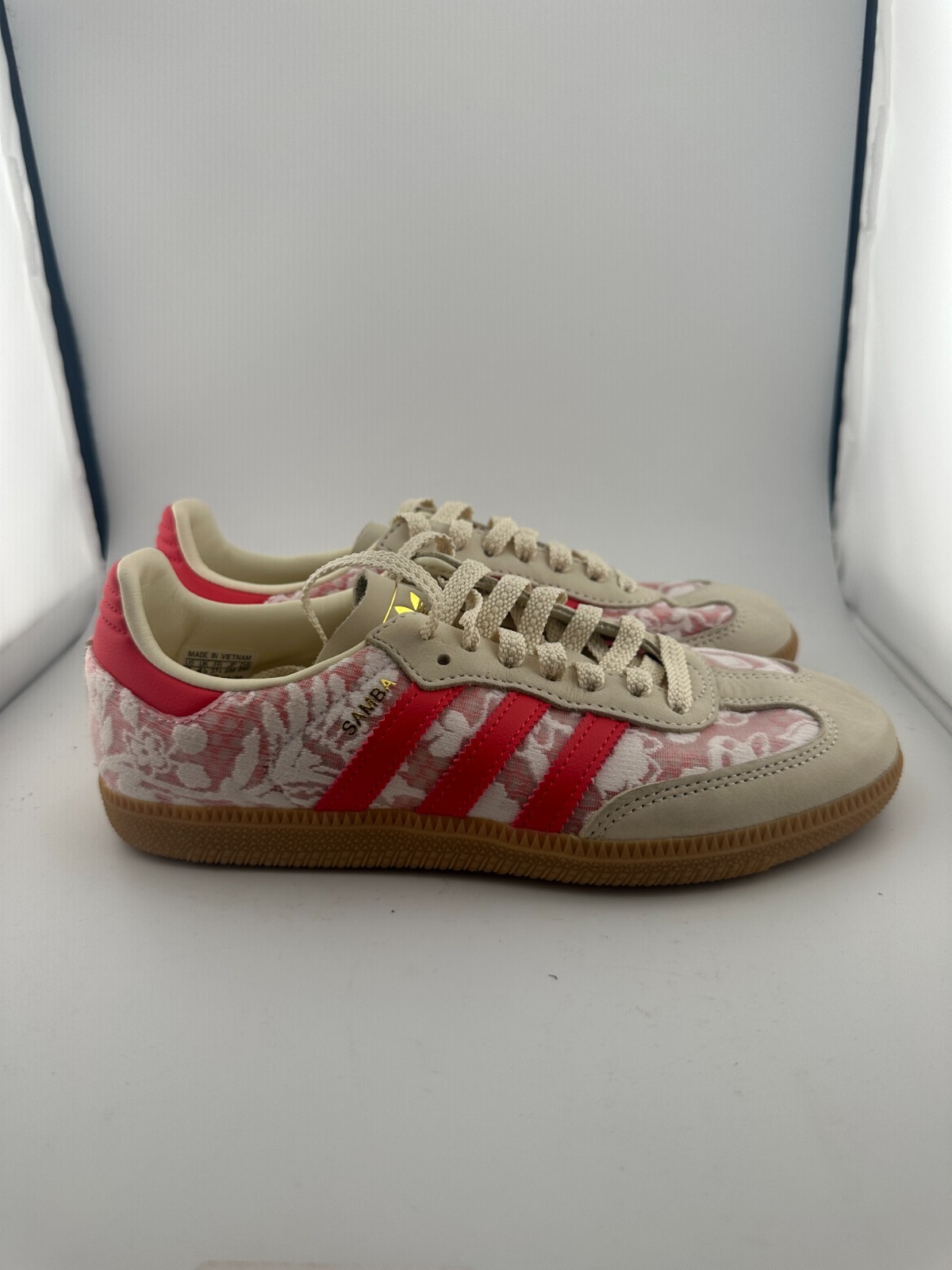 WORN adidas Samba OG Liberty London Better Scarlet JR8841 Size 6W NO BOX
