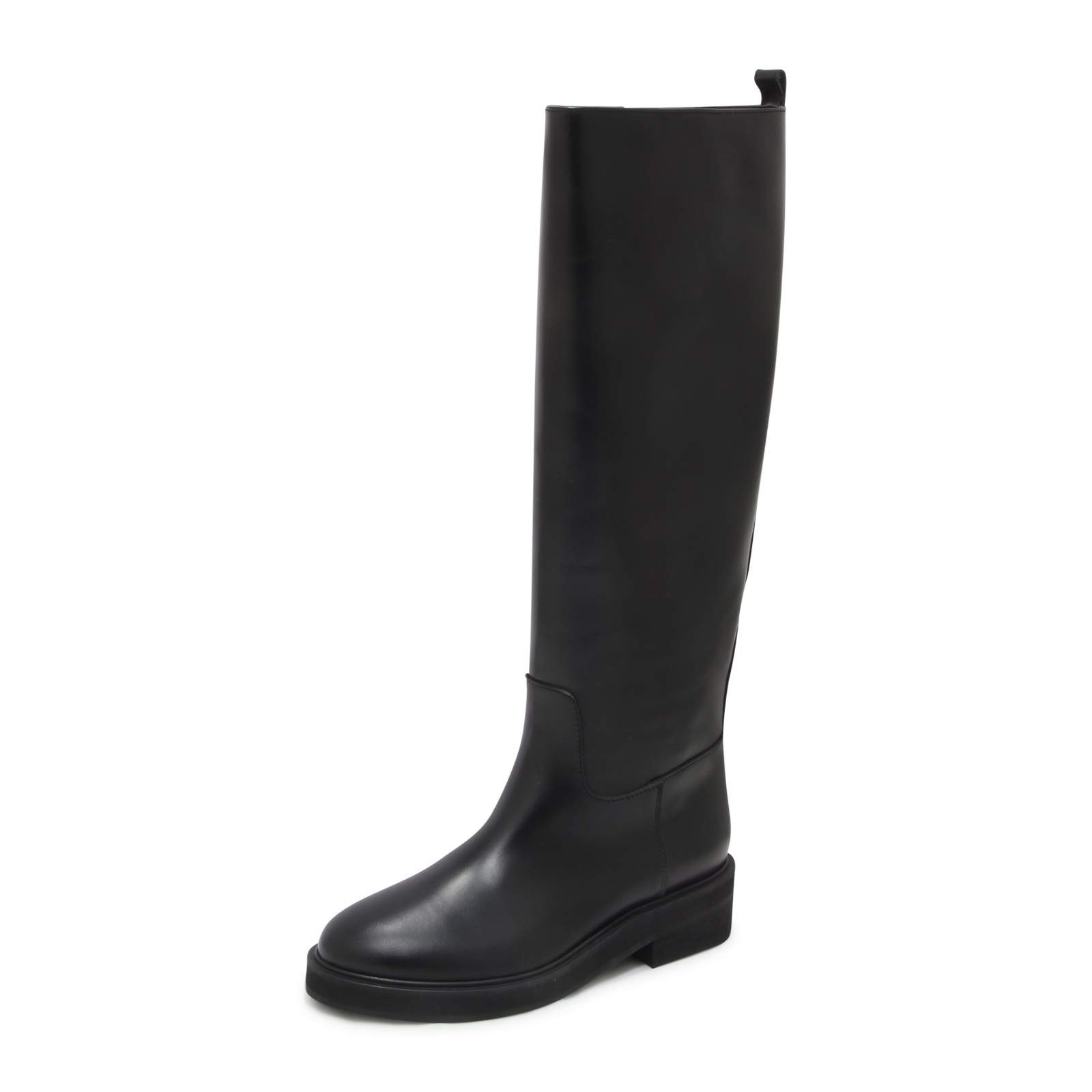 Q2644 STIVALE DONNA VIA ROMA 15 SANTA MONICA WOMAN BOOTS BLACK