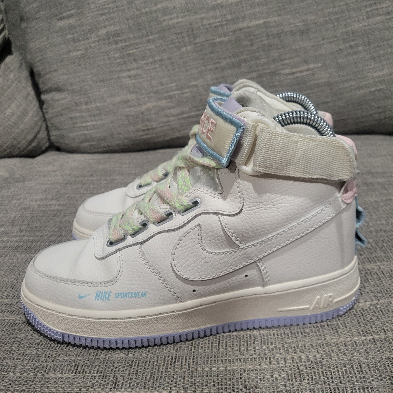 Nike Air Force 1 High Utility “Force i… CQ4810-111 Women’s Size 5 Off White