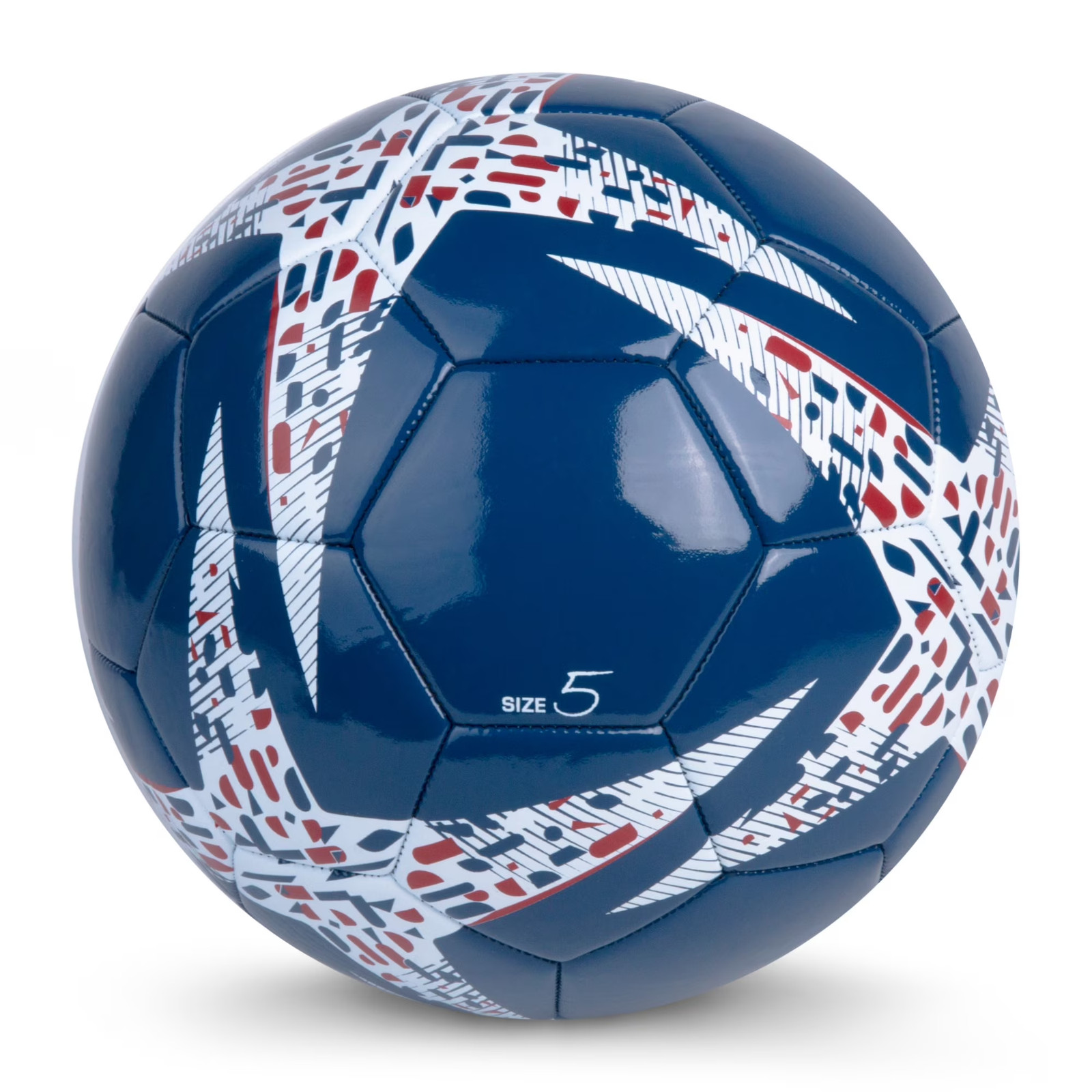 Size 5 Red, White & Blue Soccer Ball