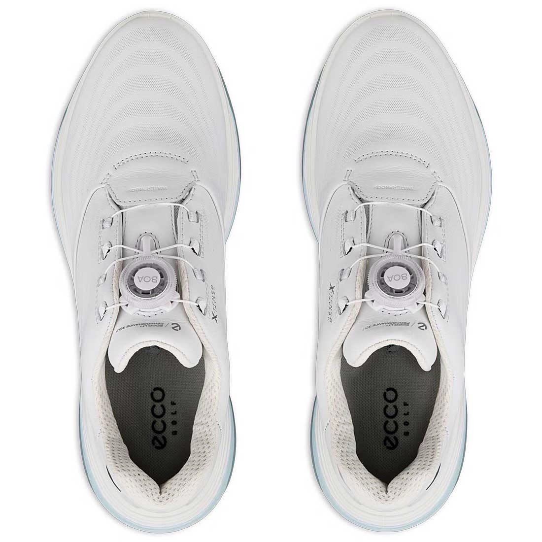 ECCO GOLF LT1 BOA Spikeless Women’s Shoes 🆕 White Ice Blue 🆕 US 10-10.5 EU 41