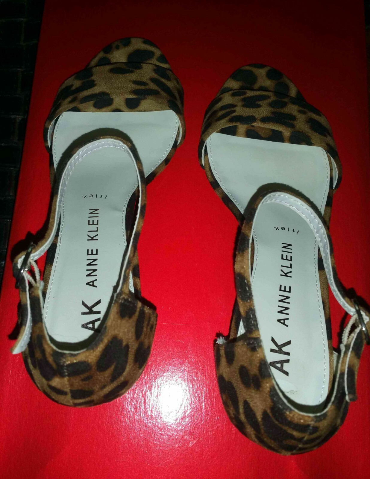 Anne Klein open toe women shoes NEW,size 6.5, narrow to medium width, 2.5 inch