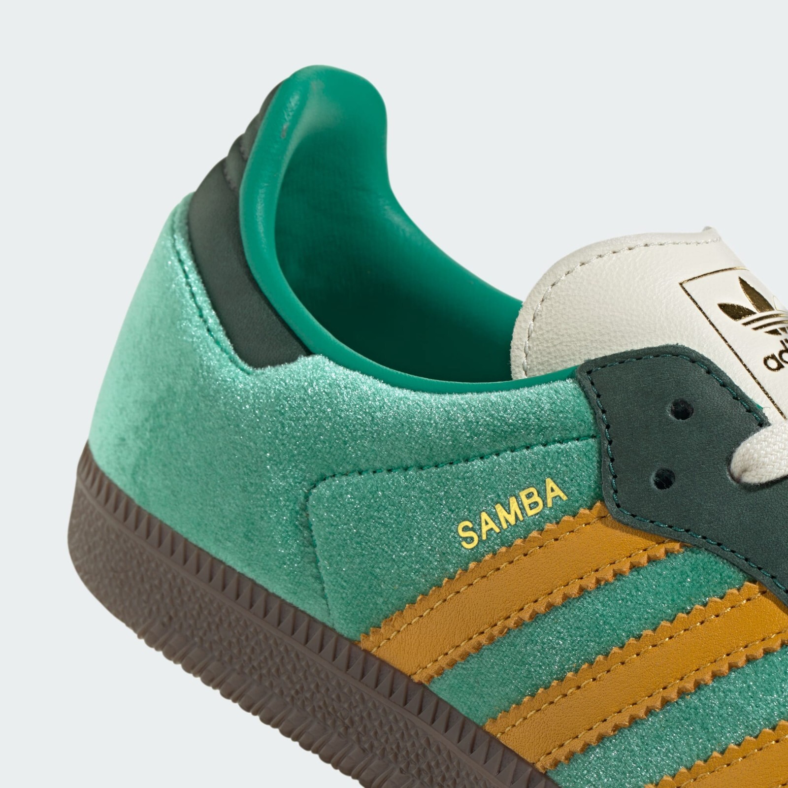 Adidas W Samba OG Original Shoes Court Green/Preloved Yellow JI2681 US 4-12
