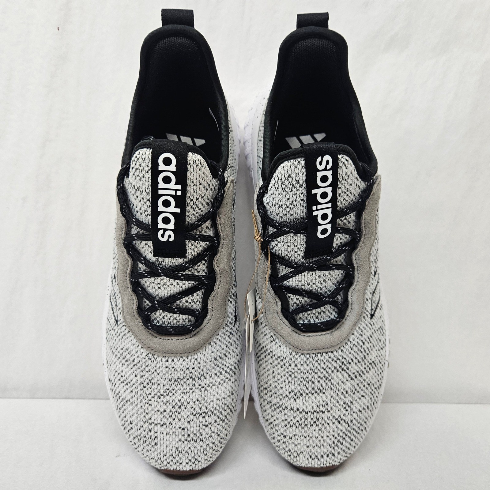 Adidas Kaptir Flow 2.0 Athletic Sneakers JR8505 Grey Black Knit Womens Size 11