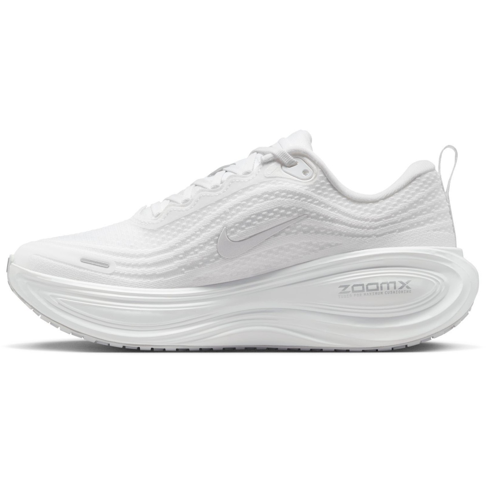 Nike Vomero Plus Road-Running Shoes – Women’s-White/Grey/Metallic Silver