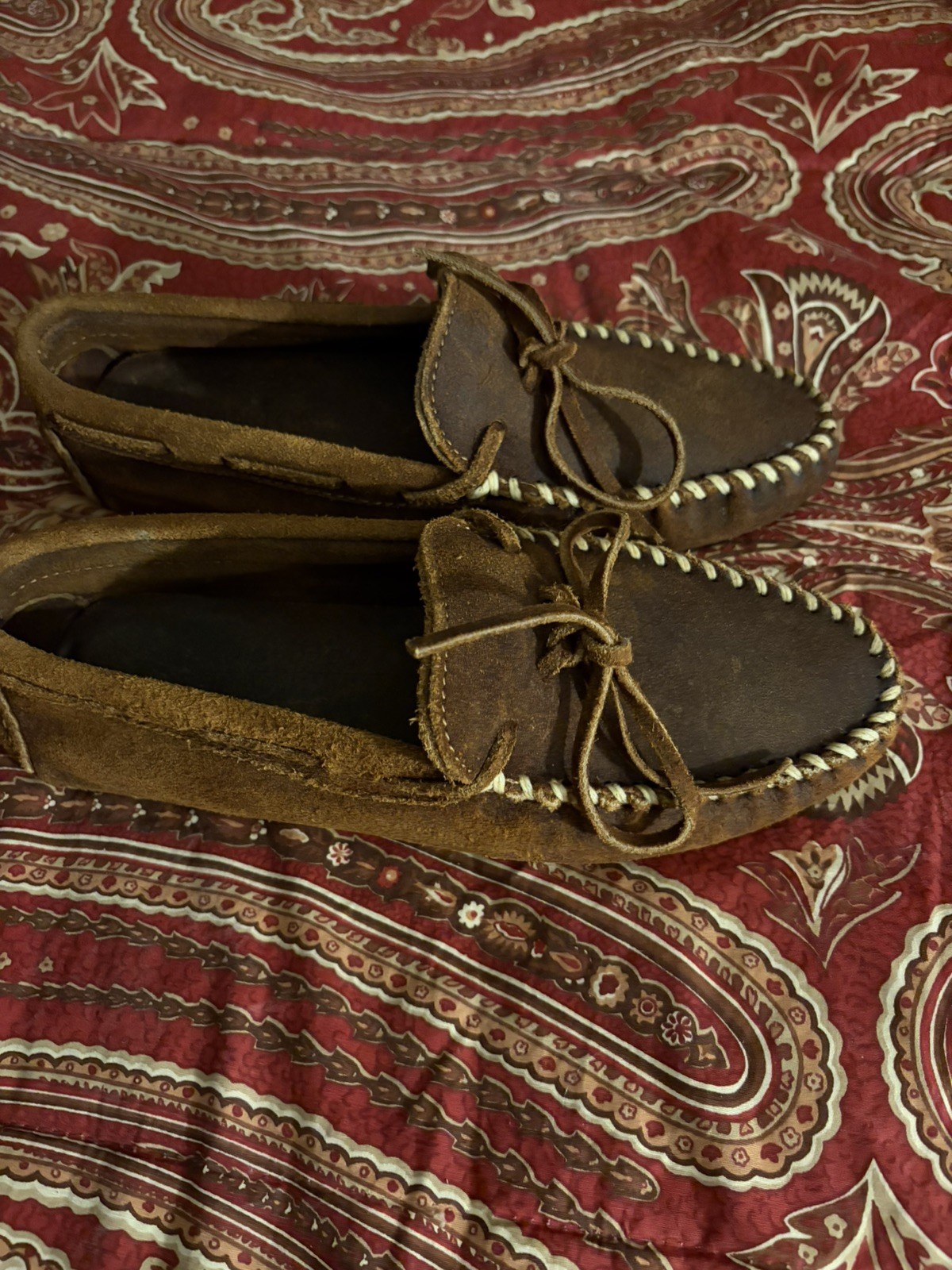 minnetonka driving moccasins size 8 men 10 women new without box