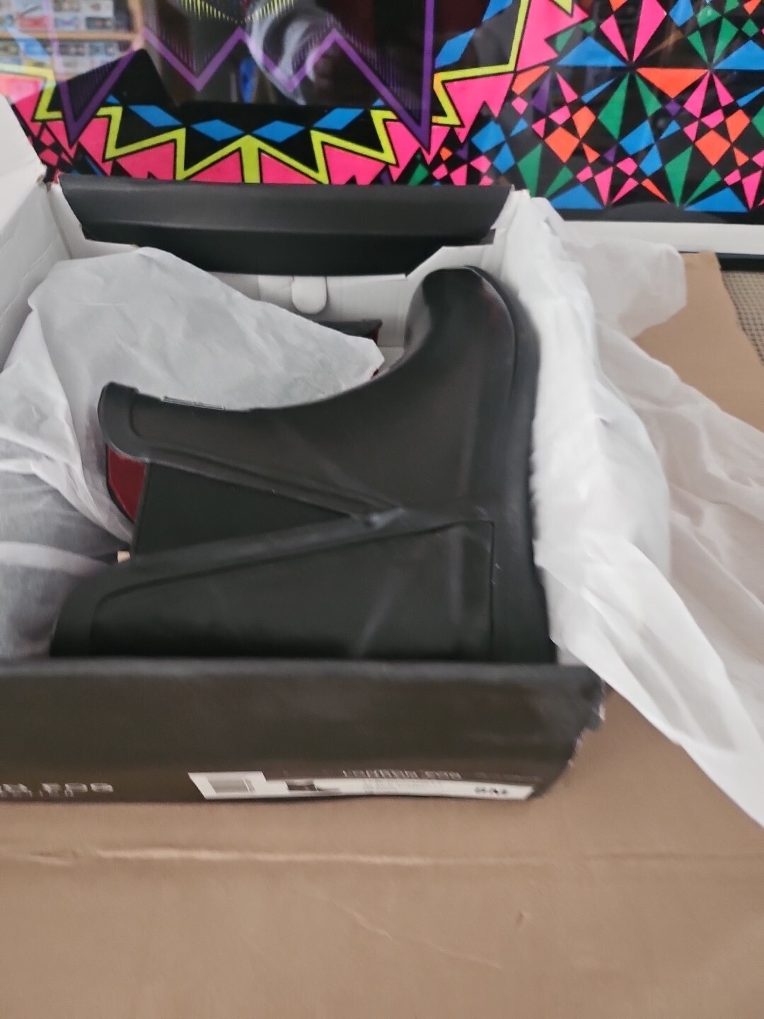 NIB London Fog Piccadilly Rain Boots, Women’s Size 8 M,SHINY black (#Trl8)