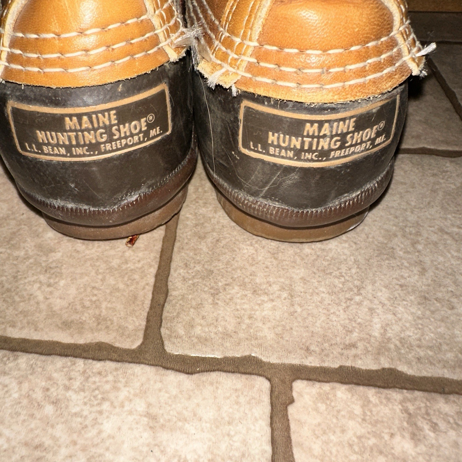 LL Bean Vtg Maine Hunting Boots Womens Size 8 Duck USA Made Snow Rain