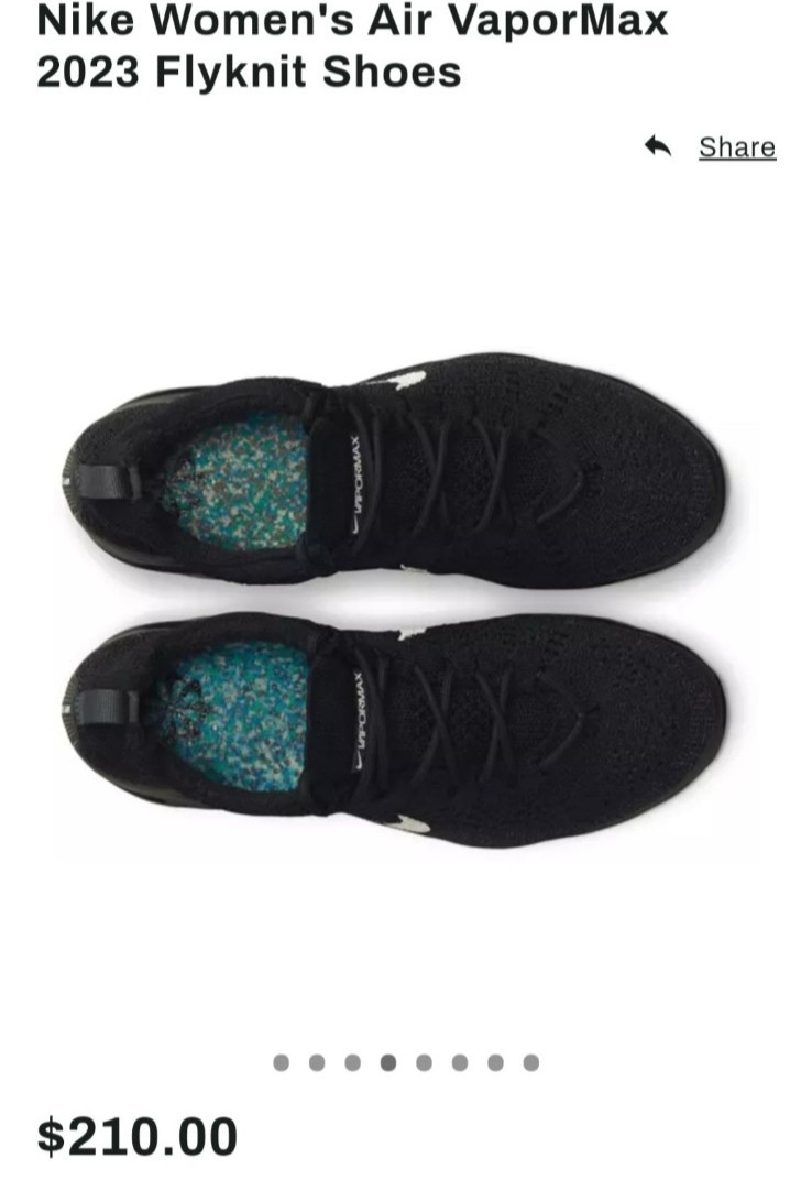 Size 8.5 women’s – Nike Air VaporMax 2023 Flyknit Black W