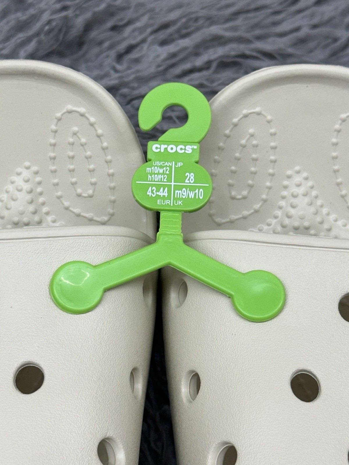 CROCS Slide M9/W10 New With Tags Neutral Cream Color Unisex