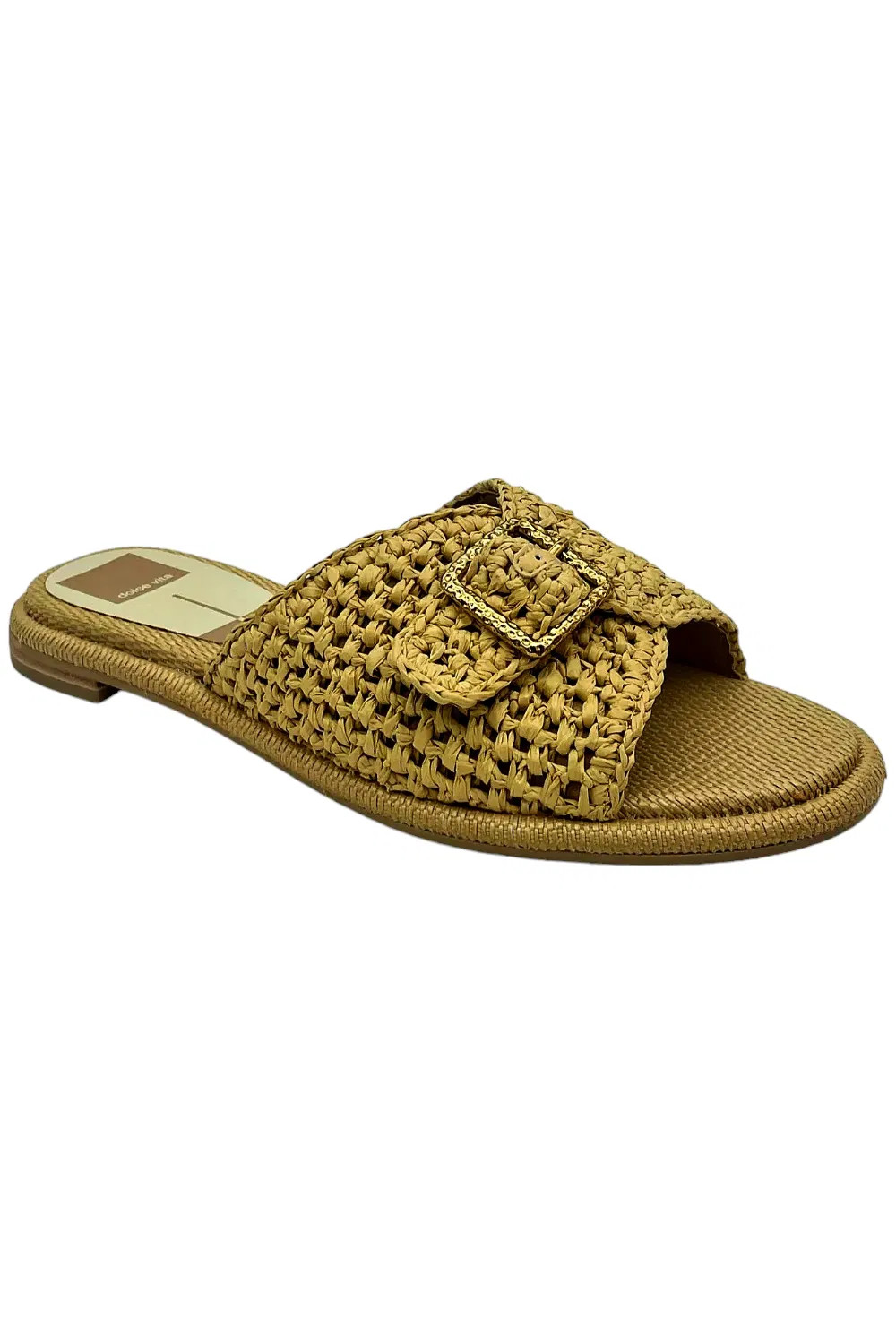 Dolce Vita Buckle Slide Sandals Alonzo Natural