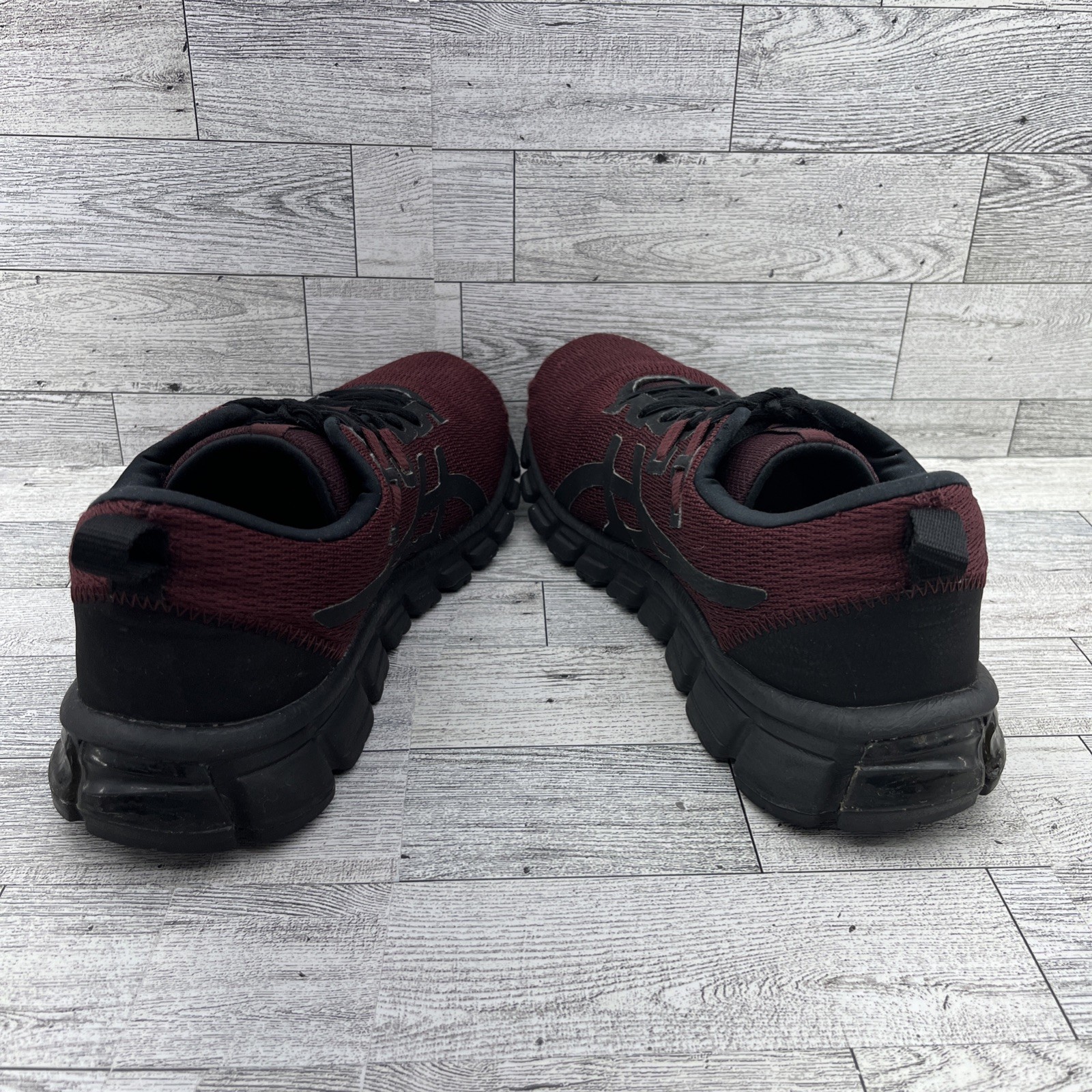 Asics Gel Quantum 90 Maroon Black Running Sneaker Shoes 1021A123 Women 8.5 Men 7