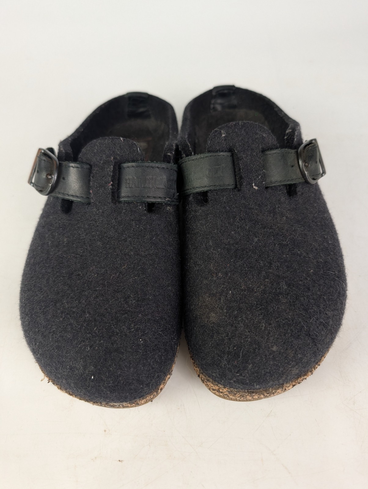 Haflinger Grizzly Buckle Black Wool Clogs Slippers Women’s Size: 38 / 7
