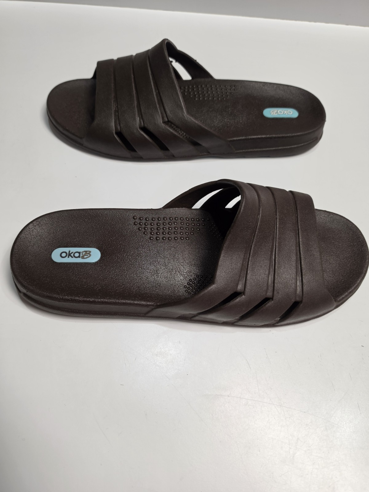 OKA-B Brown Slide Sandals – Unisex Size XL