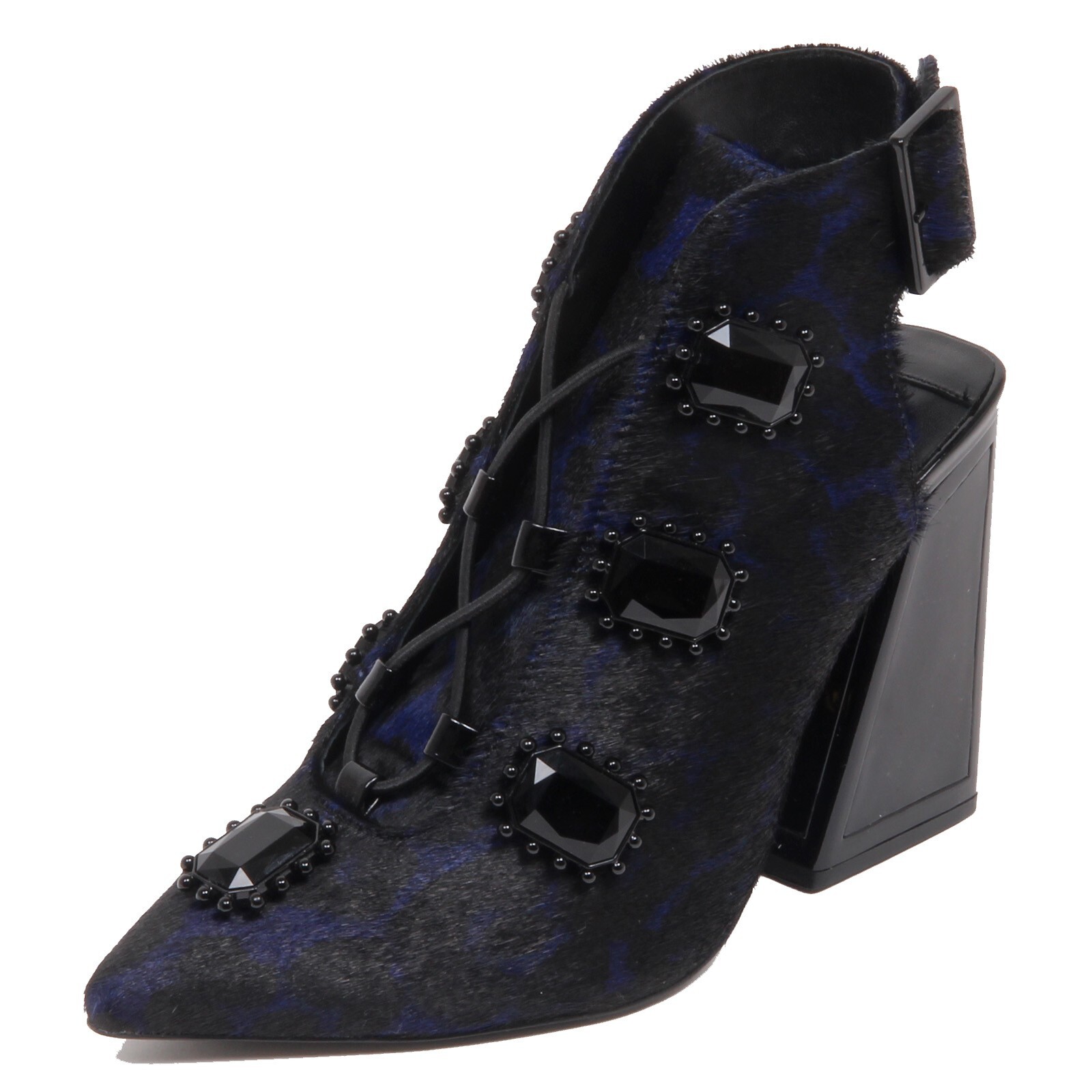 F7740 sabot donna black/blu KAT MACONIE ANAIS maculato spotted boot shoe woman