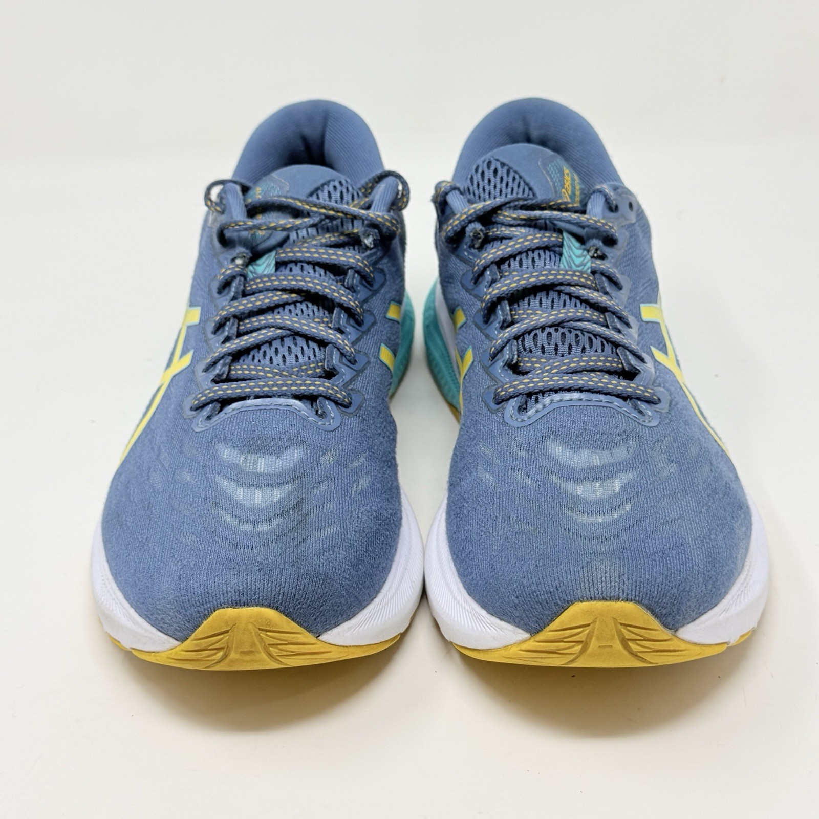 Asics GT-2000 11 Shoes Womens 10 Blue Yellow Mesh Running Sneakers Trainers