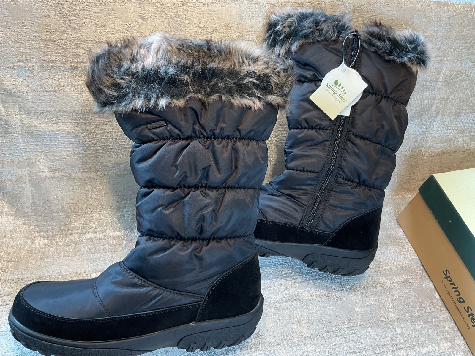 Spring Step Nylon Waterproof Winter Boots – Vanish fleece lined NEW 10.5