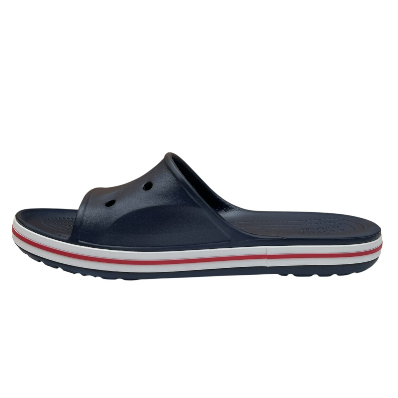 Crocs Bayaband Womens Slide Sandals Size 10 Navy Blue Water Friendly Lightweight