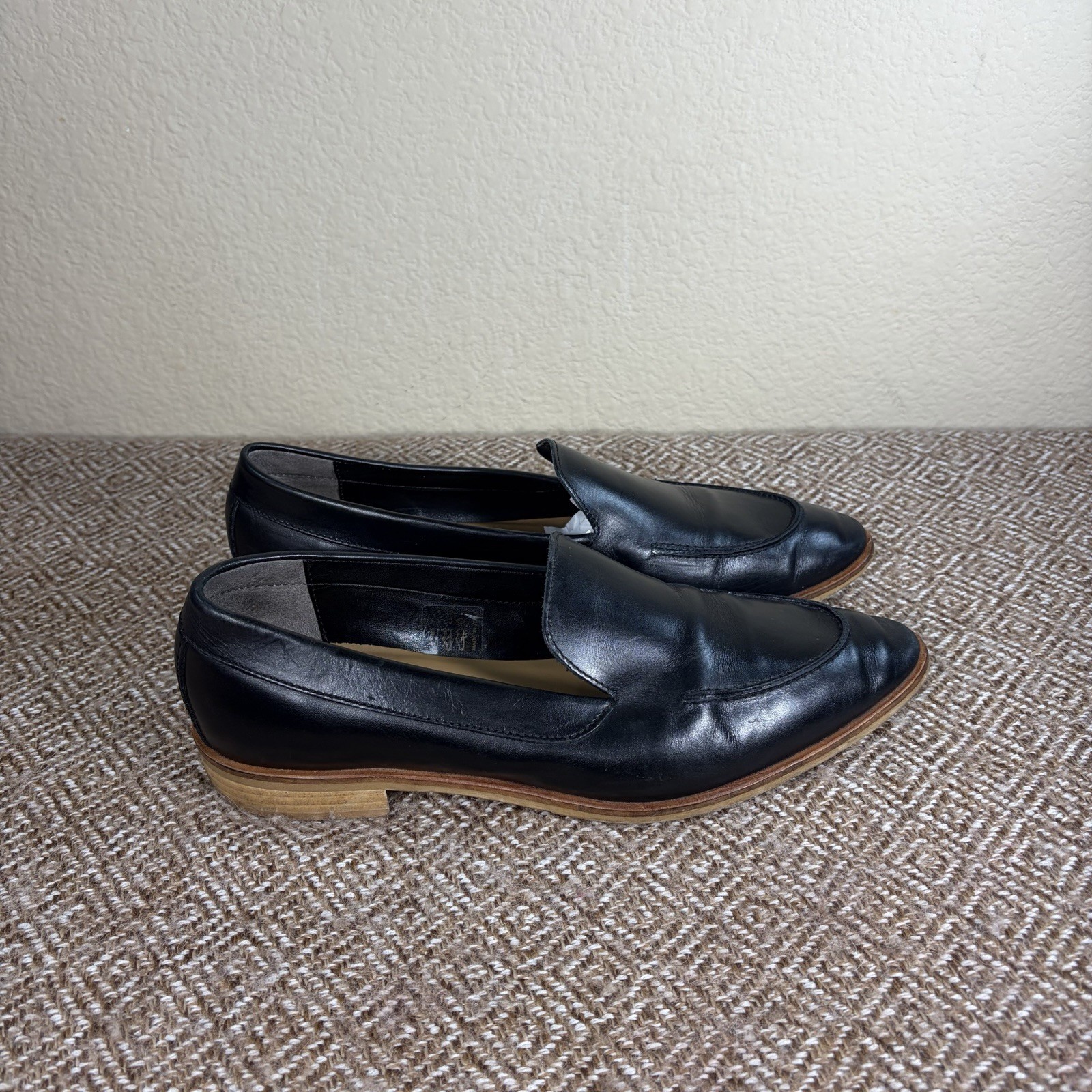 Everlane Italy The Modern Loafers Flats Womens Sz 8.5 Black Leather Luxury Comfy