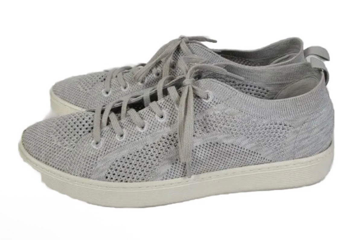 Sofft Womens Somers Knit Grey Lace Up Size 9 Breathable Comfort Sneakers