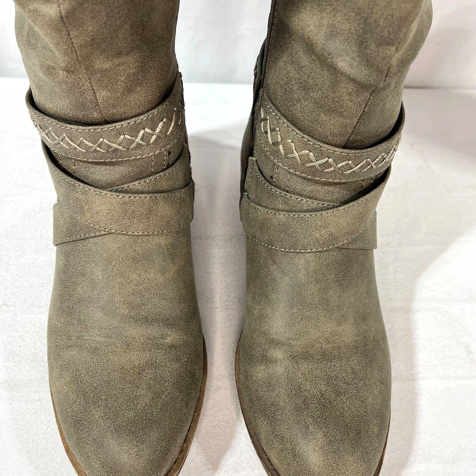 Women’s Rampage Knee High Tall Riding Boot, Size 9M, Brownish Gray