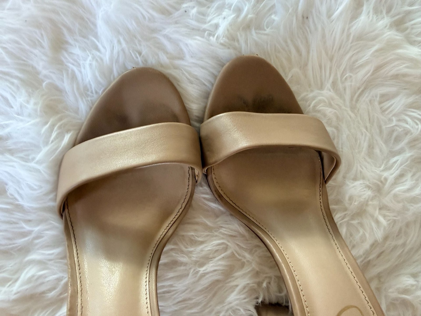 Sam Edelman Yaro Ankle Strap Block Heel Sandal in Soft Beige