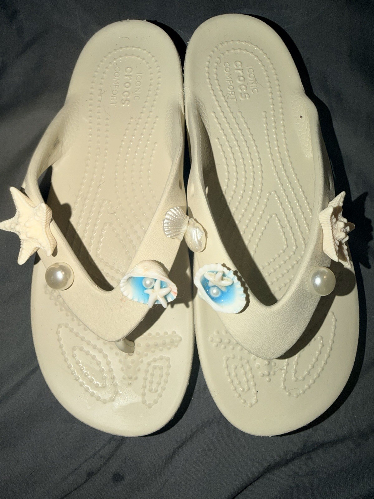 Crocs Kadee LL Flip Flop Thong Sandal for Women, Size 7US – Black