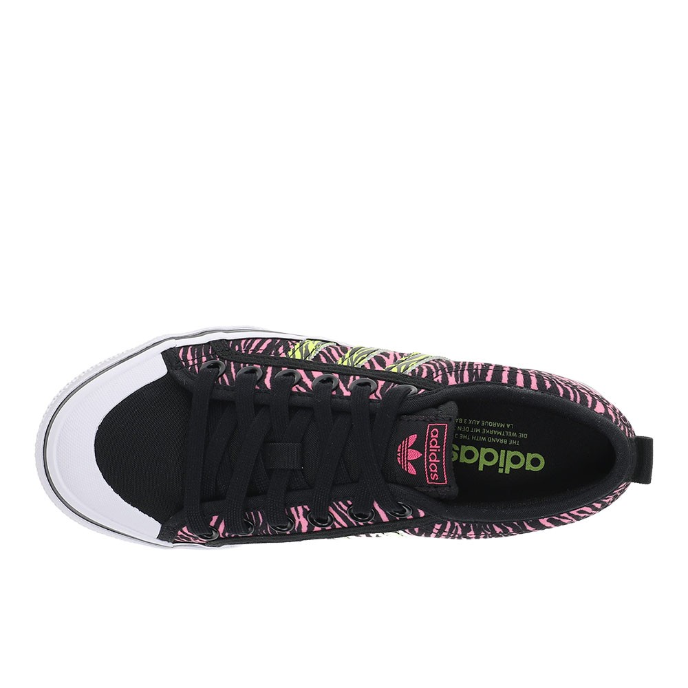 adidas Nizza Zebra Print Platform Womens Size 5.5 M Sneakers Casual Shoes IE962