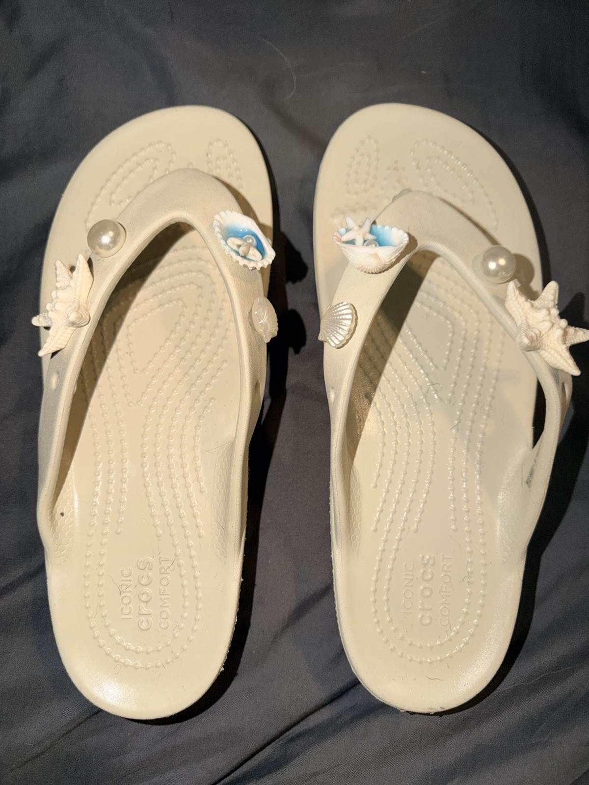 Crocs Kadee LL Flip Flop Thong Sandal for Women, Size 7US – Black
