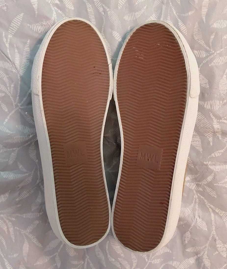 MWL /Madewell Sidewalk Low Top Sneakers Mini Leopard Print Size 6.5, Excellent