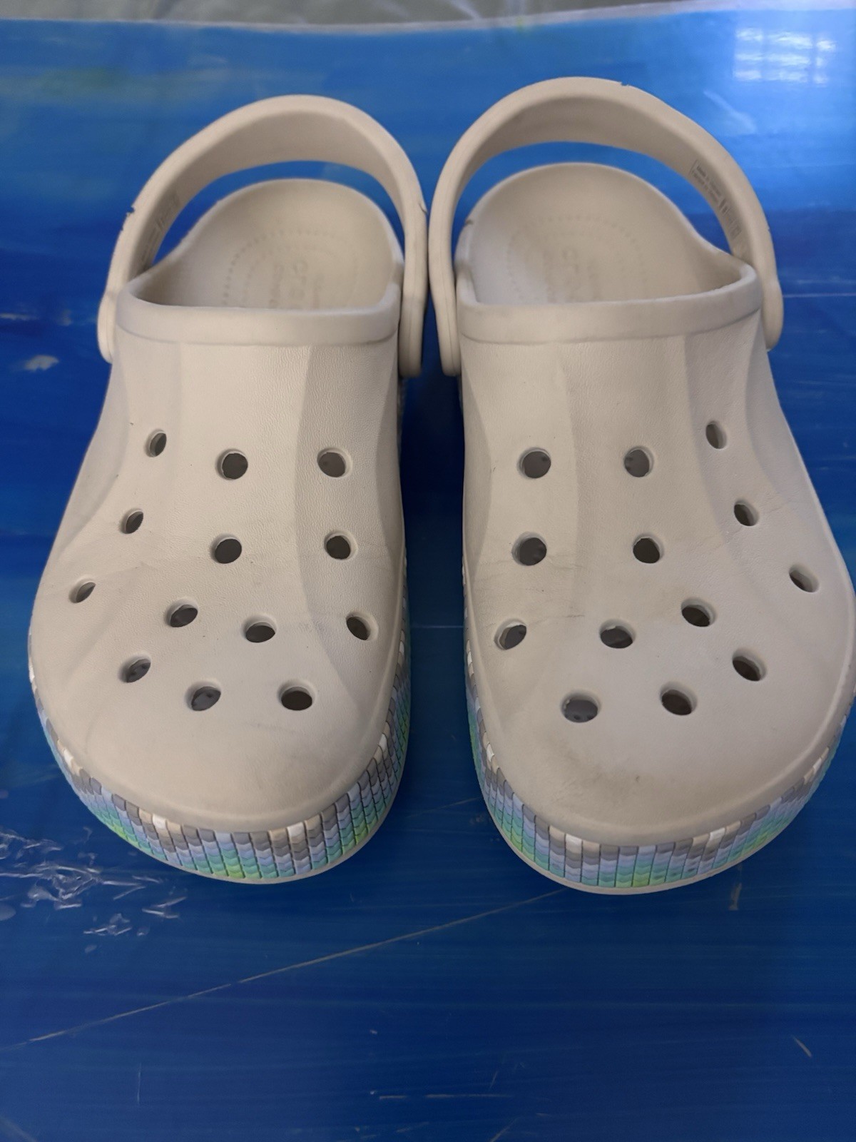 Crocs Bayaband Chevron Band Clog STUCCO MULTI US Men 6 Women’s 8