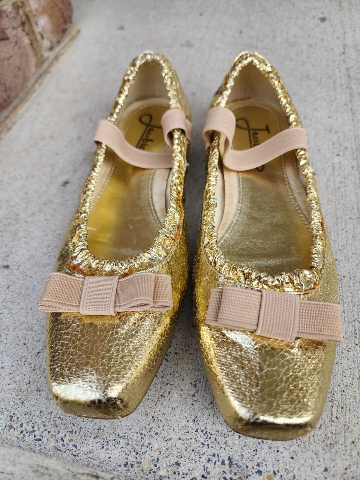 Womens Metalic Gold Tone Shoes!