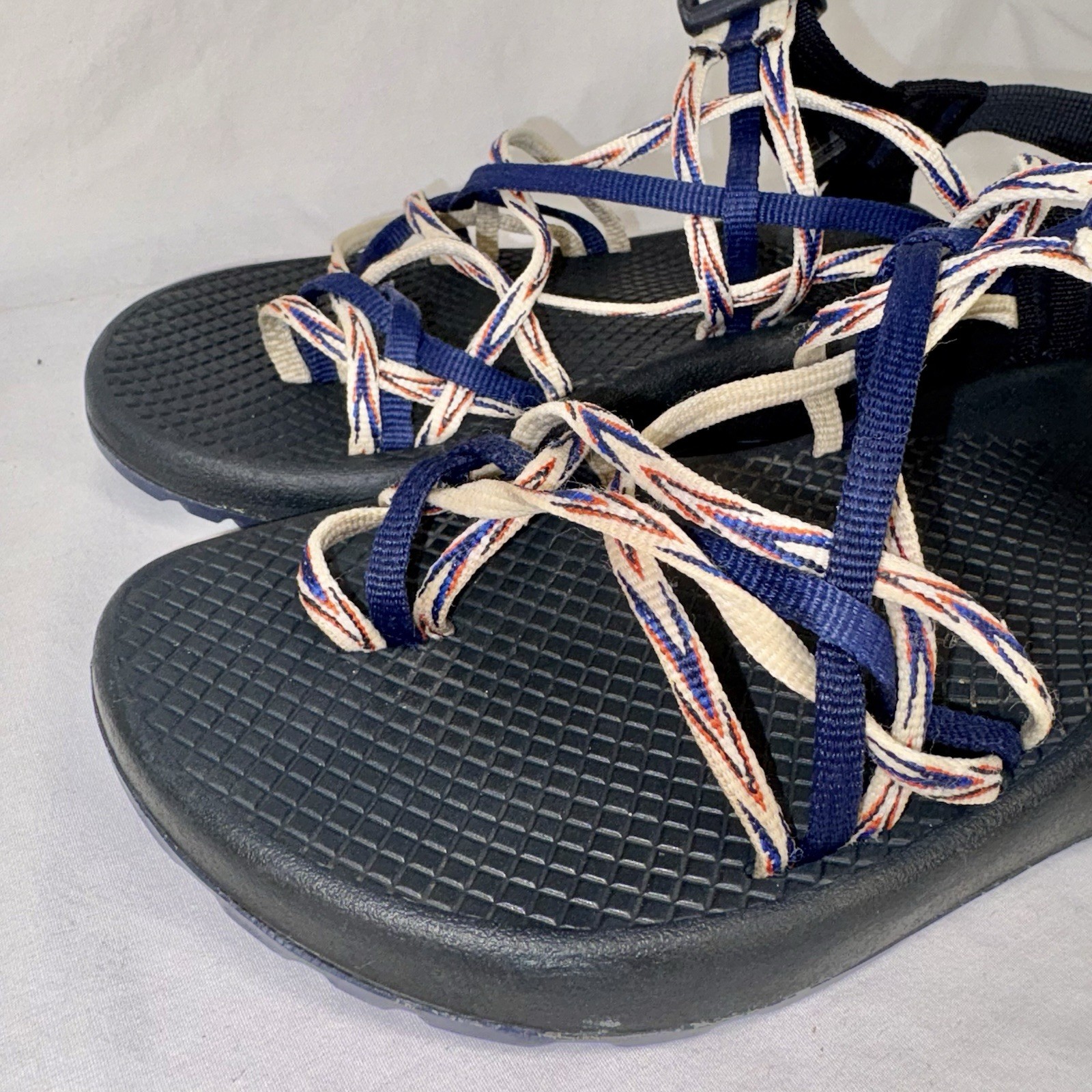 Chaco Classic Womens Sandals 6 US Red White Blue Beach Outdoor Strappy