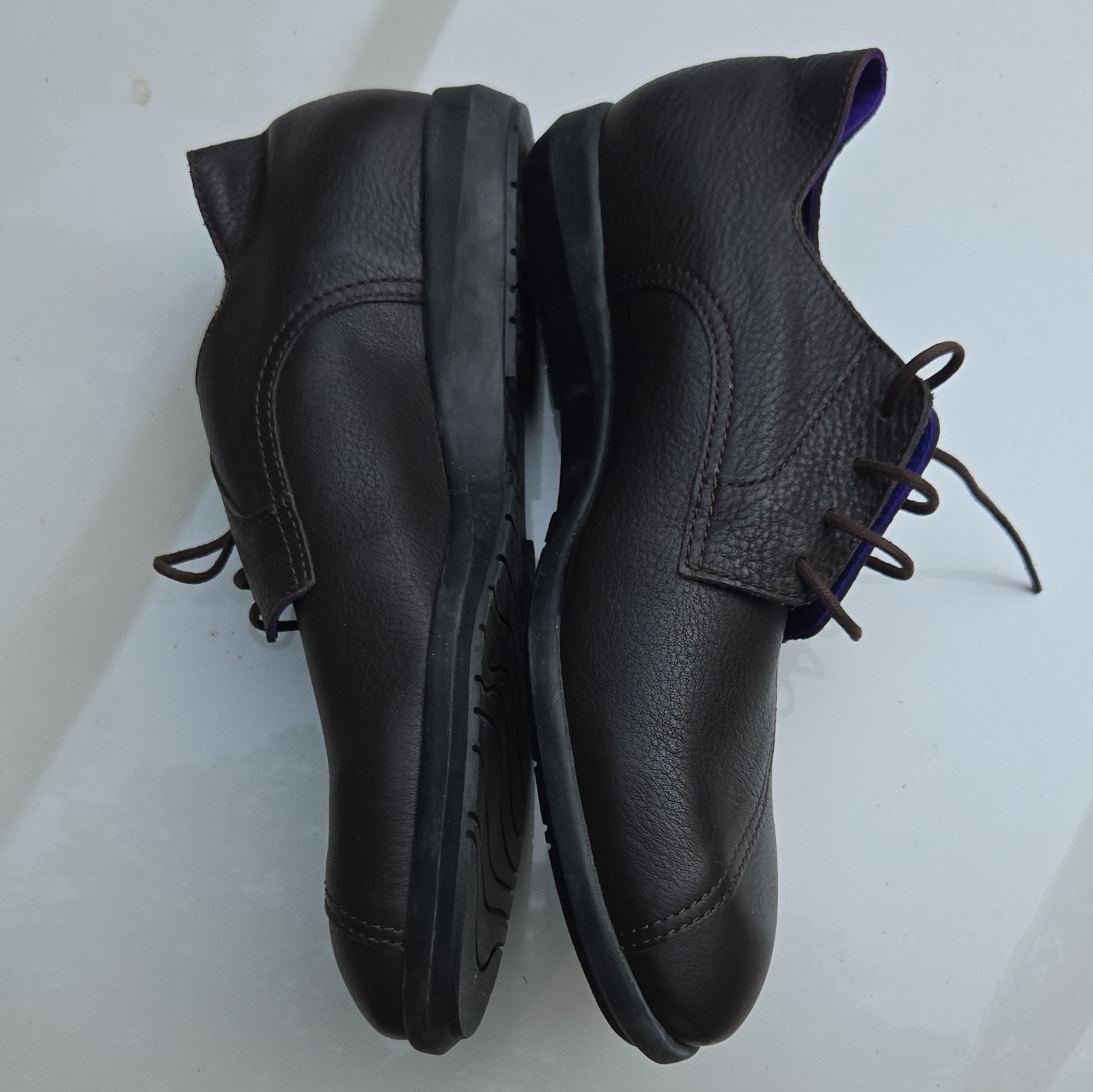 Arche Brown Leather Lace-Up Oxford Flats Round Toe EU 43 NEW $500+ Men’s