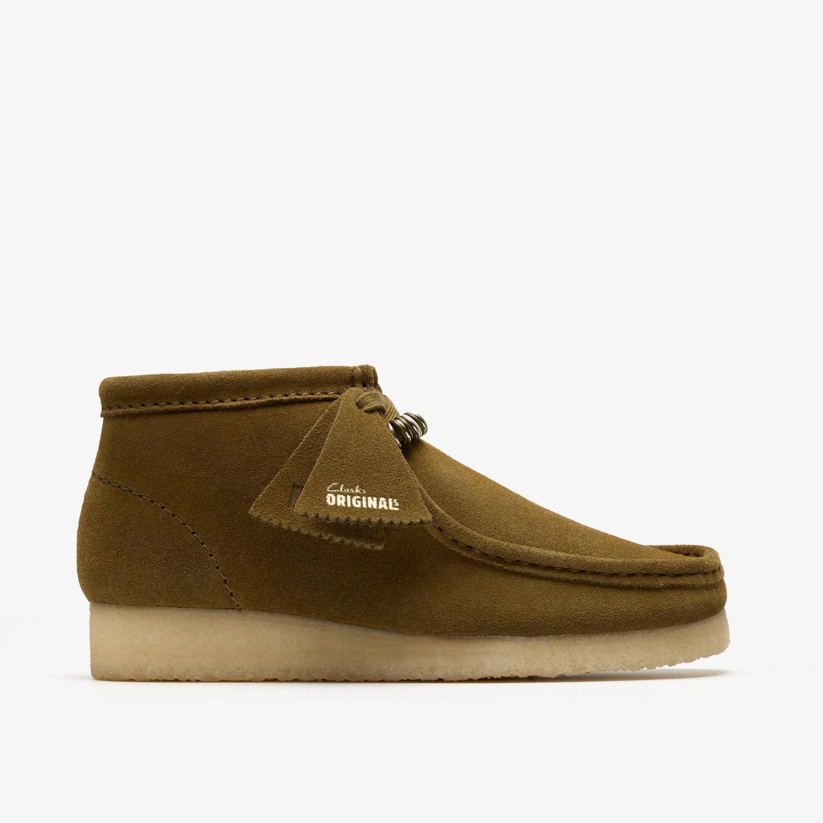 Clarks Originals Women’s Wallabee Boot Green Suede 26182801