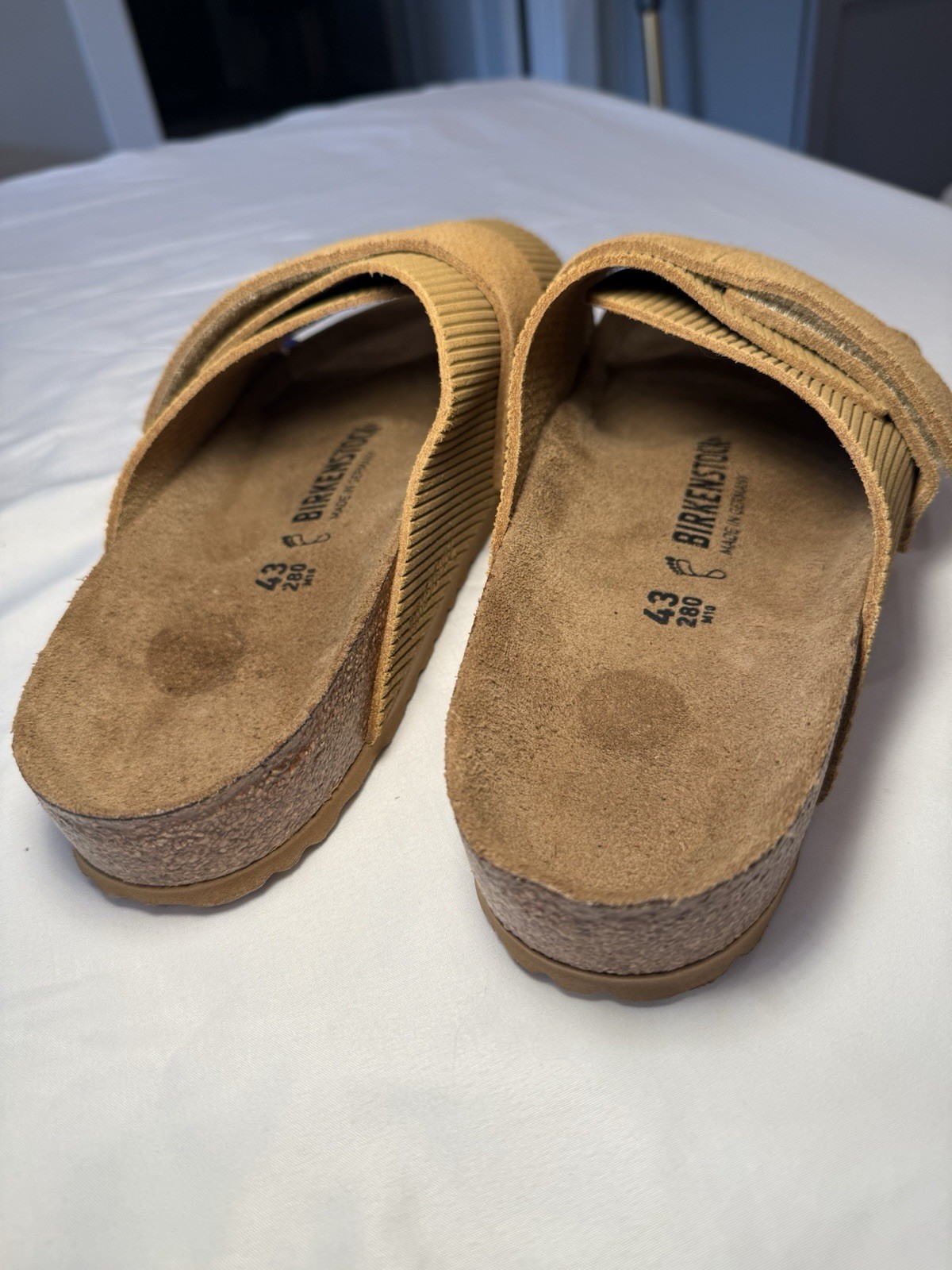 Birkenstock Kyoto Suede Embossed Sandal Men’s Size EU-43 US-10 10.5 NWOB