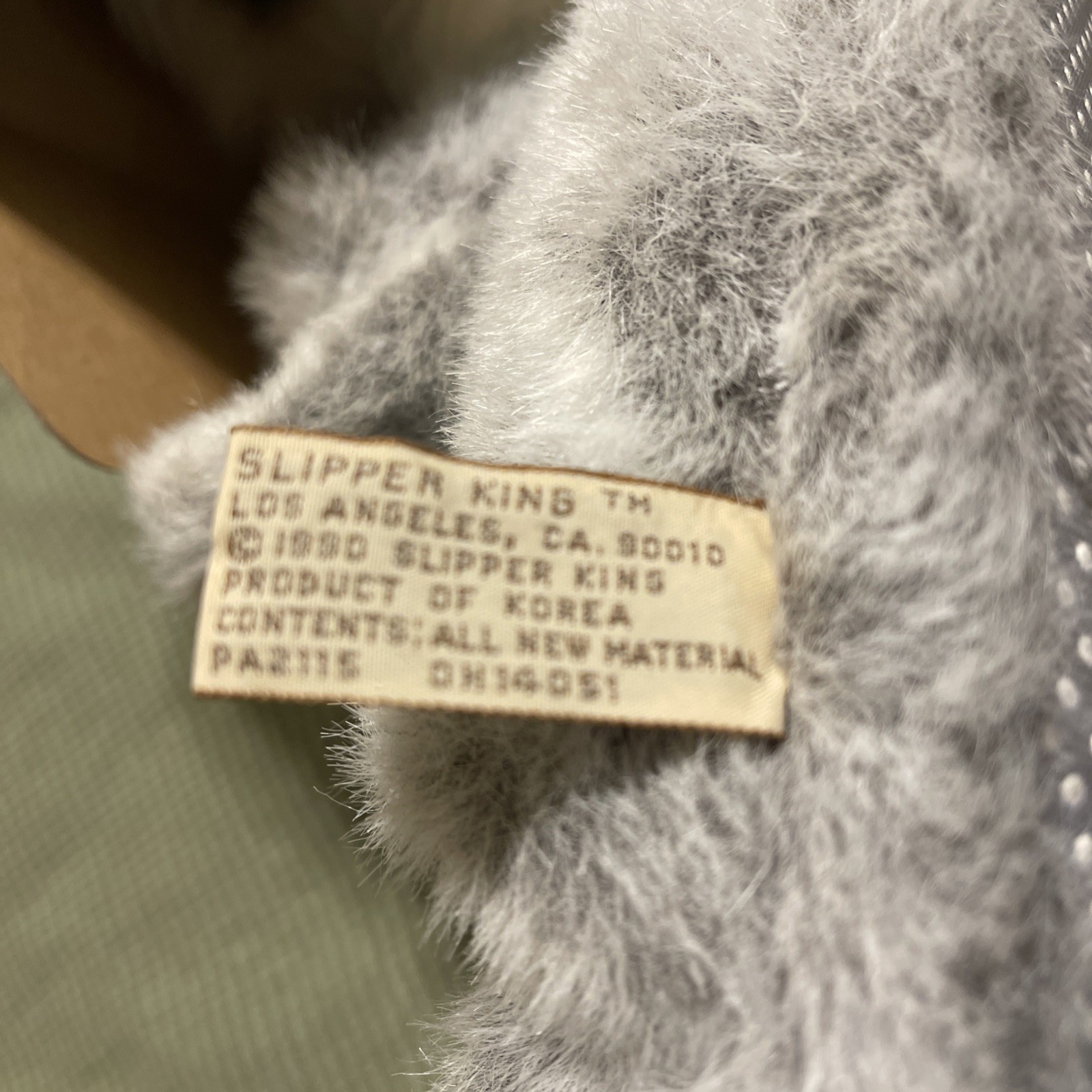 1990 Slipper King L. A. California Pedigree Slippers Schnauzer One Size