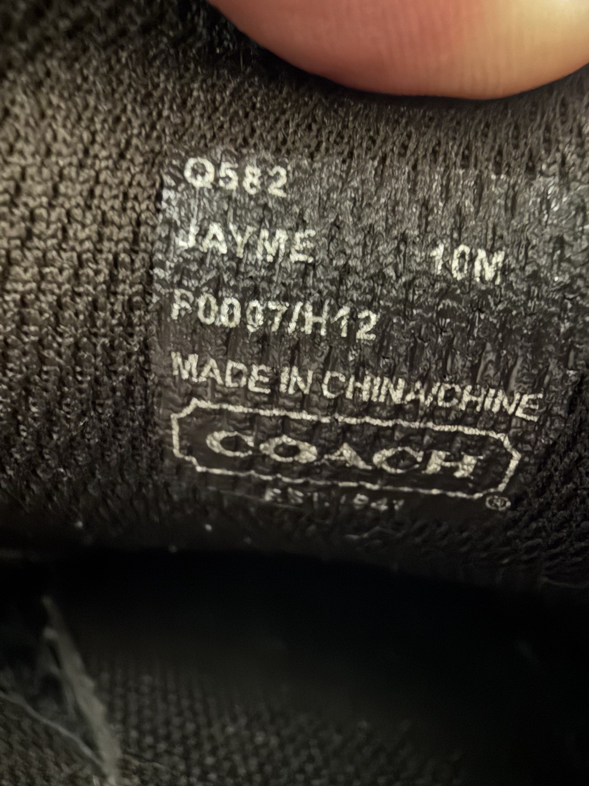 Coach JAYME Brown Gold Signature C Logo Sneakers Shoes Lace Up Womens Size 10M
