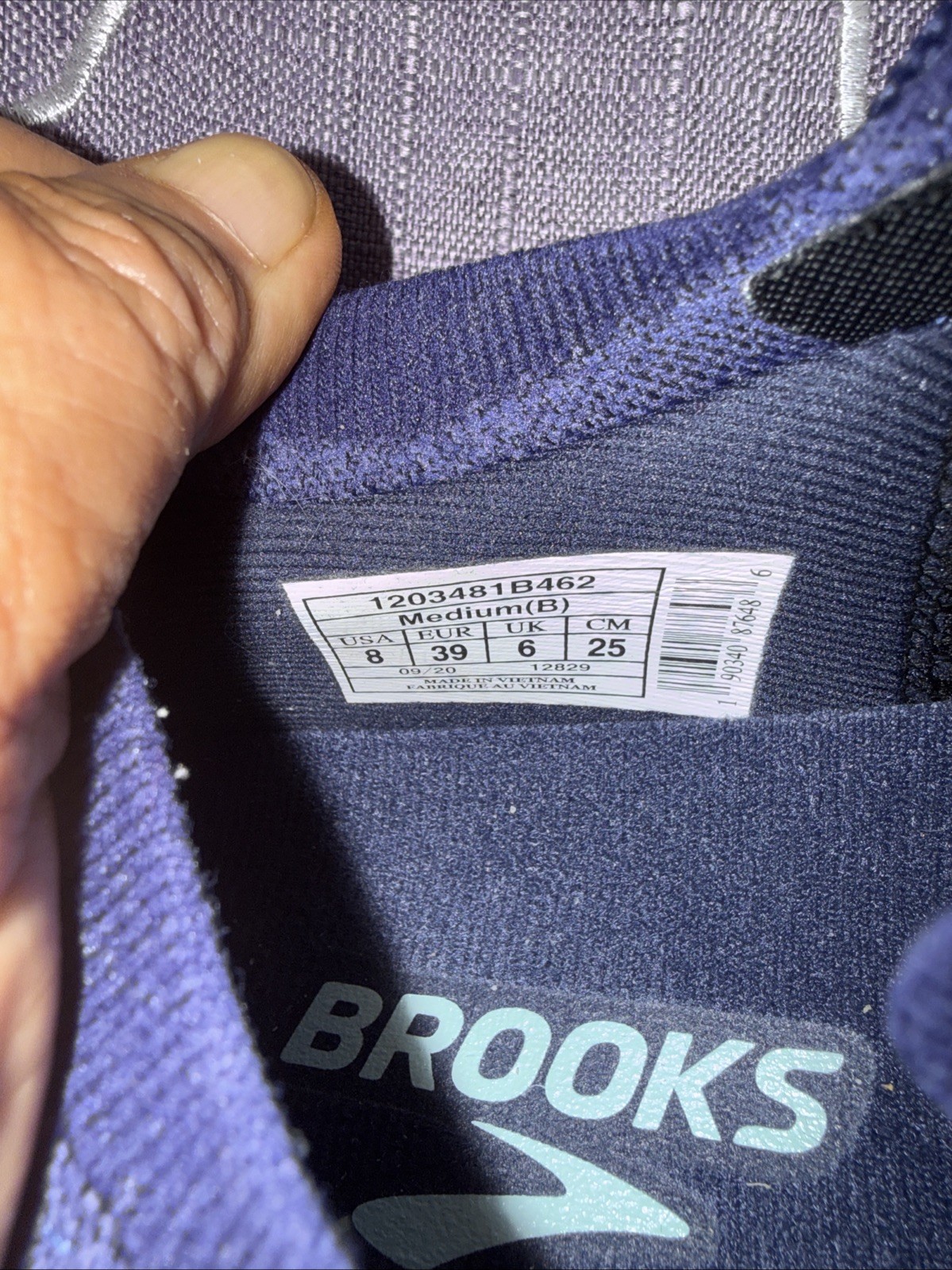 Brooks Women’s Ricochet Peacoat Blue DNA AMP Running Shoes Sz 8