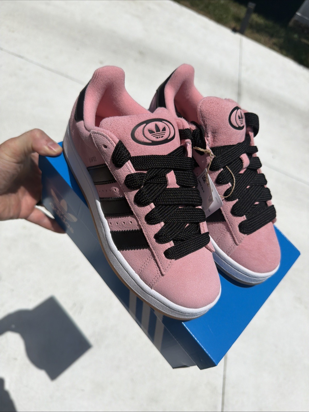 adidas Campus 00S Lace Up Womens Pink Sneakers Casual Shoes JH7275 Size 8
