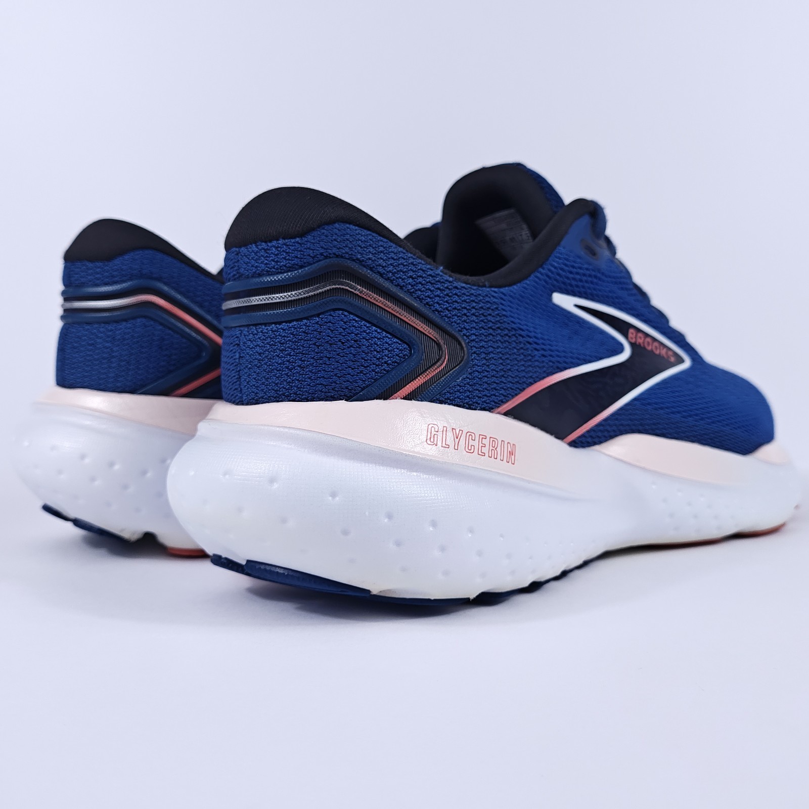 Brooks Glycerin 21 Womens 9.5 Wide Neutral Max Cushion Road Running Shoes Blue