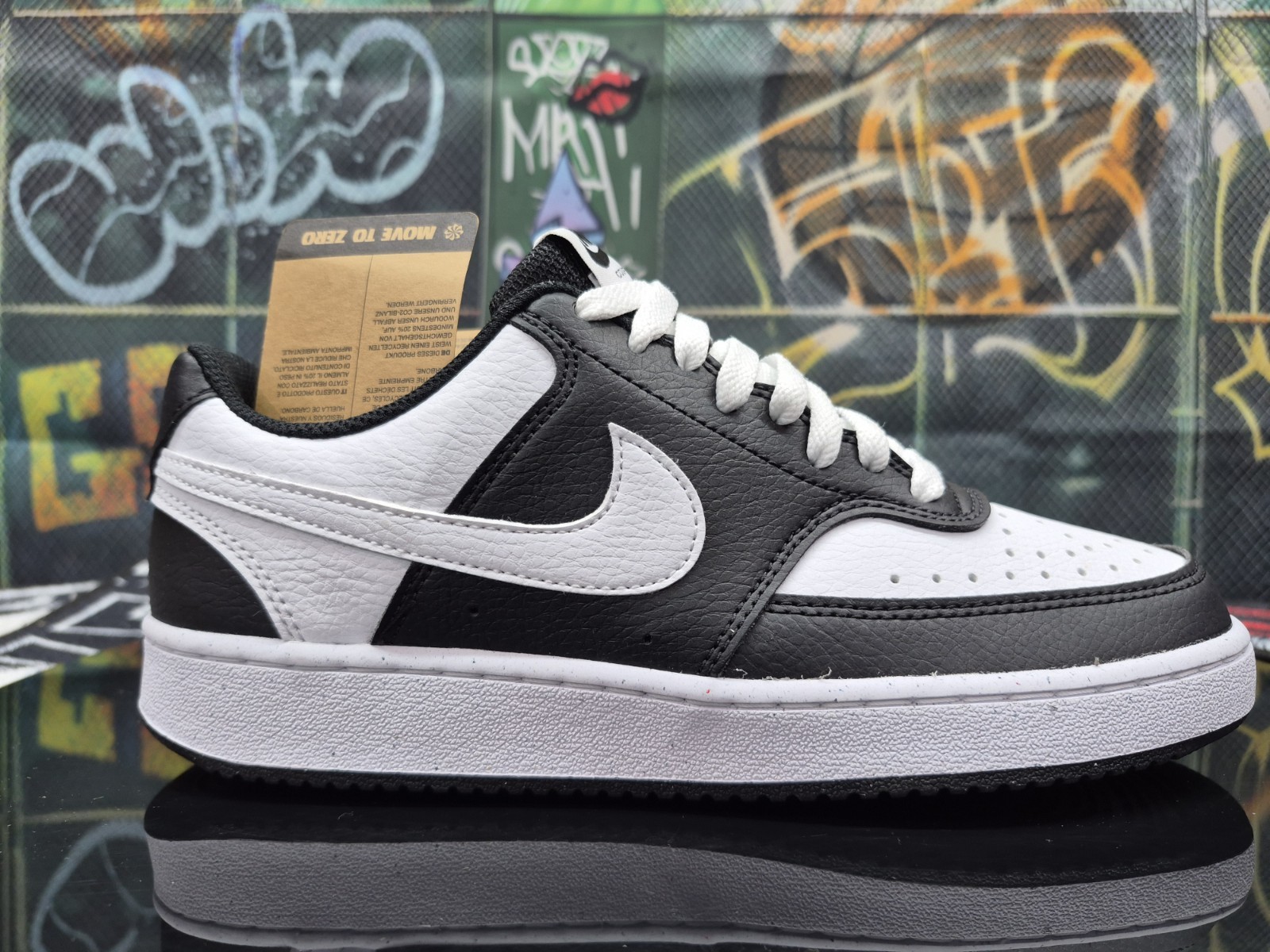 Nike Court Vision Next Nature Low Top Oreo Pandas Sneakers Black/White NEW
