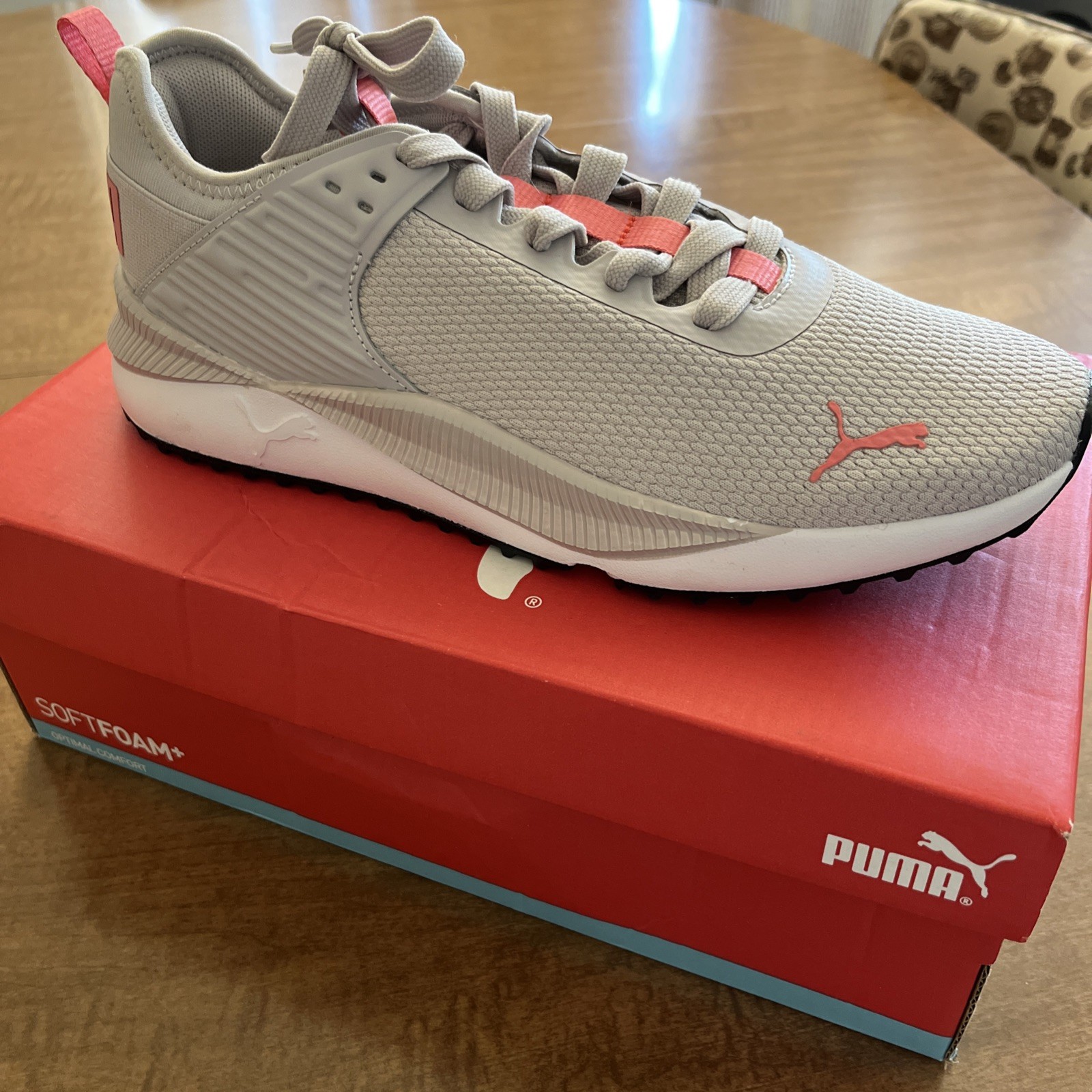 PUMA Women’s PC Runner Sneaker Size 9 Athletic Running Shoes, Gray, Soft Foam