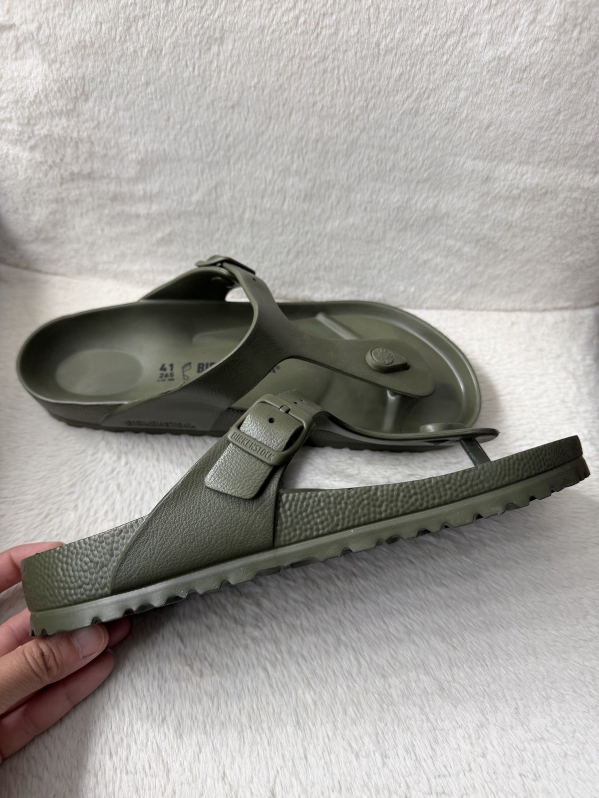 Birkenstock Gizeh Eva Unisex Sandal – Khaki Women’s 10 – Men’s 8