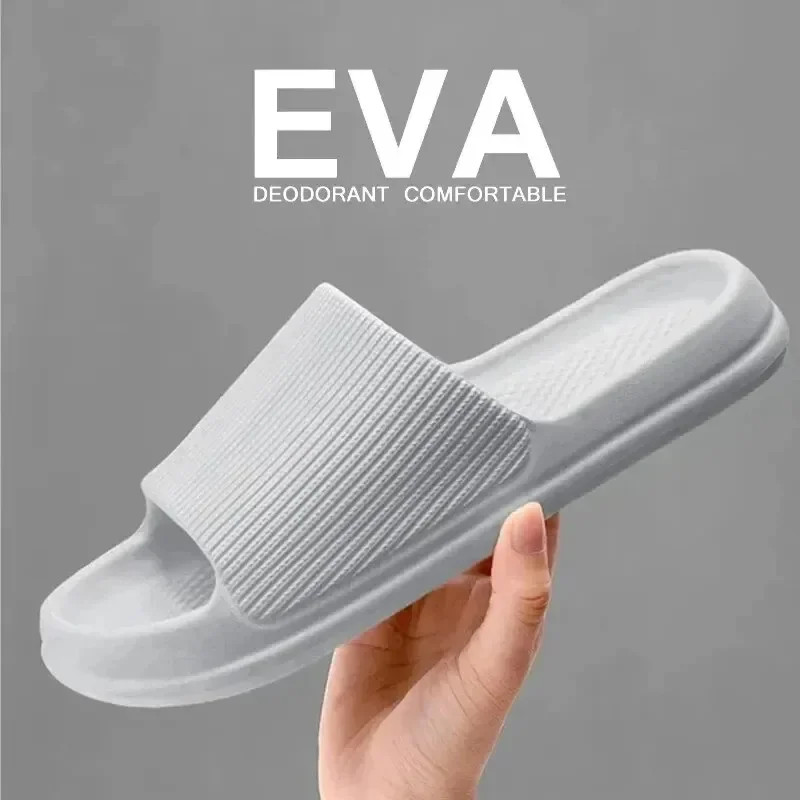 Non Slip EVA Shower Slippers Soft Sole Bathroom Sandals Unisex