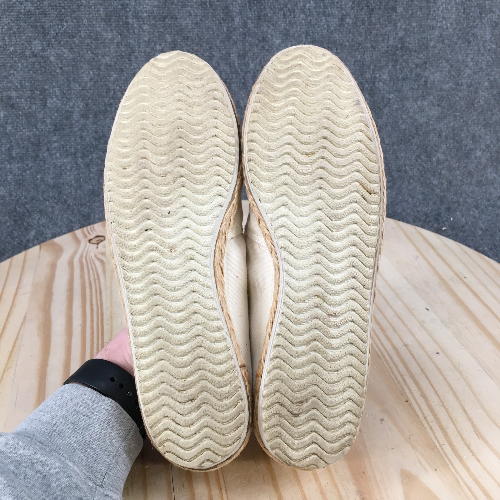 Grasshoppers Shoes Womens 8.5 M Casual Slip On Espadrille Loafer Flats White